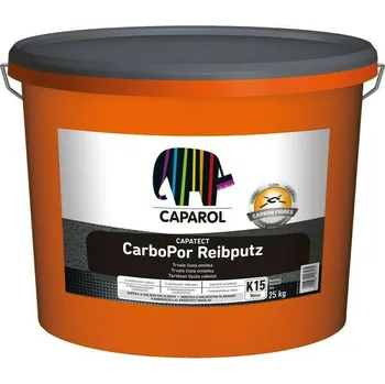 Omítka Omítka silikonová Caparol CarboPor Reibputz zrno na zrno 1,5 mm bílá, tónovatelná 25 kg
