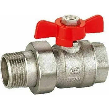 Vodovodní kohout Kohout kulový voda se šroubením 1" s motýlkem