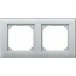 Rámeček Schneider Electric Merten M-Plan dvojnásobný horizontální aluminium