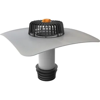 Svislá střešní sanační vpust TOPWET s integrovaným PVC límcem o průměru 110 mm