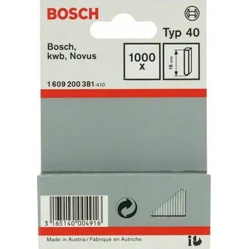 Průmyslová sponka Spony Bosch typ 40 16 mm 1 000 ks