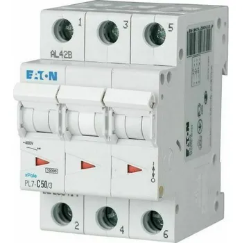 Elektroinstalační materiál Jistič Eaton PL7-C50/3 3-pól char.C