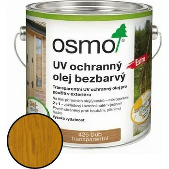 Lak na dřevo Olej UV ochranný Osmo 425 extra dub, 2,5 l