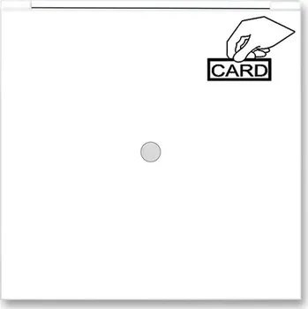 vypínač a zásuvka Kryt spínač kartový s průzorem ABB Neo bílá