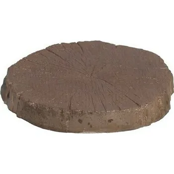 Venkovní dlažba Dlažba betonová Presbeton BARK letokruh 1 reliéfní hnědá 350×400×45 mm