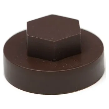 Šroub Krytka na závitotvorný šroub JA3 šestihranná hnědá 6,5 mm