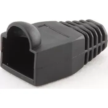 Síťový konektor Ochranná krytka konektoru RJ45, 100 ks, černá