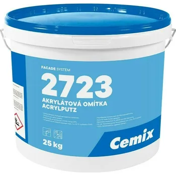 Omítka Omítka akrylátová Cemix 2723 zatíraná 1,5 mm 25 kg