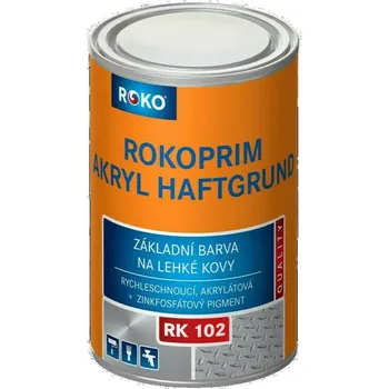barva a nátěr na dřevo Barva základová Rokoprim Akryl RK102 RAL 7035 šedá 0,8 kg