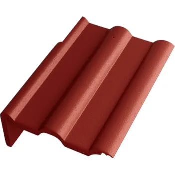 betonová krytina Taška okrajová levá Betonpres Exclusiv višňová