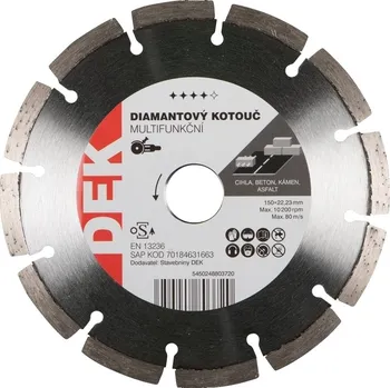 Řezný kotouč Kotouč řezný DIA DEK MULTIFUNKČNÍ 150×22,23 mm