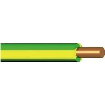 elektrický kabel Vodič H07V-U (CY) zeleno-žlutá 6mm2