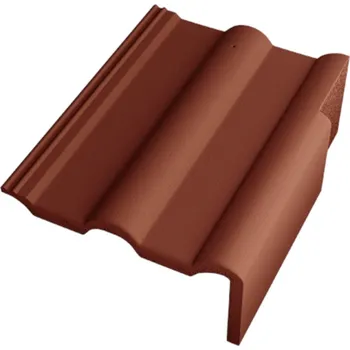 Střecha Taška okrajová pravá Betonpres Optimal červenohnědá