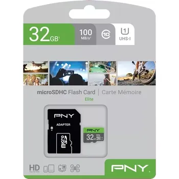 Paměťová karta PNY microSDHC 32 GB SDU32GU185GW-GE