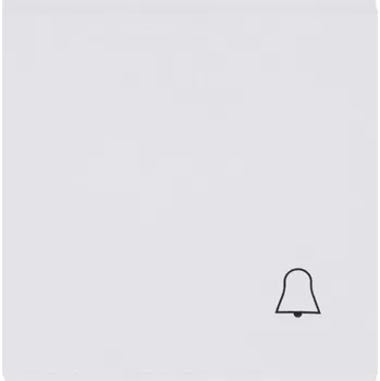 Elektroinstalační materiál Kryt spínač jednoduchý Hager lumina Zvonek bílá lesk