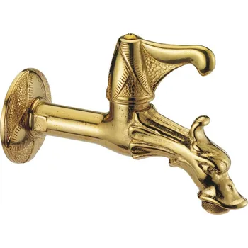 Vodovodní kohout Ventil zahradní Renesance páka zlatý