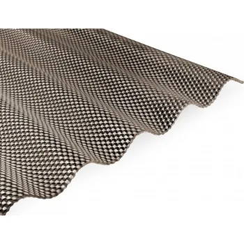 Průsvitná krytina Vlnitý polykarbonát Palram WBH STRONG 76/18 - bronz 1,045 x 2 m