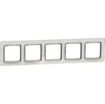 Rámeček Schneider Electric Sedna Design pětinásobný bílé sklo