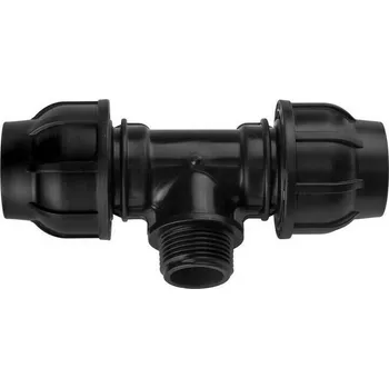 Vodovodní potrubí GEBO BOHEMIA T-kus svěrný Gebo PPS 25 mm × 1" vnější závit