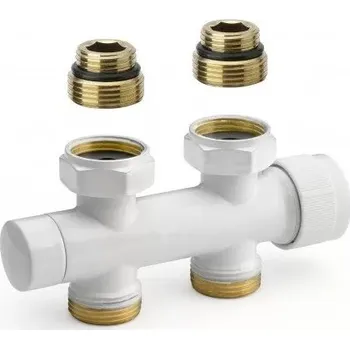 Ventil H ventil termostatický 1/2"×3/4 EK přímý bílá