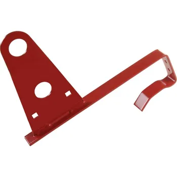 Držák trubkové sněhové zábrany betonová a pálená krytina tmavě červená