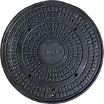 Poklop kruhový kompozitní MEA A15 černý průměr 600 mm