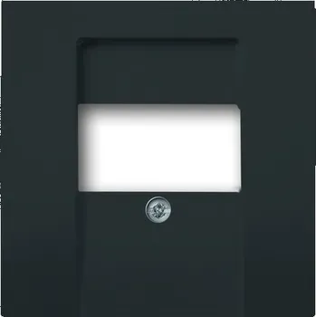 vypínač Kryt zásuvka komunikační/reproduktorová ABB Future mechová černá