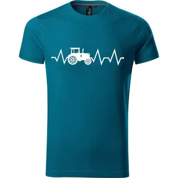 Pánské tričko DOBRÝ TRIKO Pánské tričko Tep traktor Velikost: XL, Barva: Petrolejová