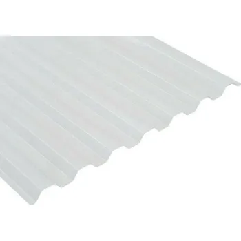 Průsvitná krytina Deska polykarbonátová trapézová MARLON CSE Original TR 76/16 2UV čirá 1,06×6 m