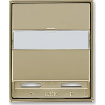 vypínač a zásuvka Kryt zásuvka ISDN dvojnásobná ABB Time šampaňská