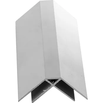 Stavební profil Profil hliníkový rohový ELOX pro polykarbonátové desky 10 mm délka 6 m