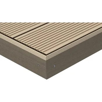 Podlahová lišta Terasový boční krycí sokl k prknům Twinson 78x10 mm lískový ořech, 9556, 6m