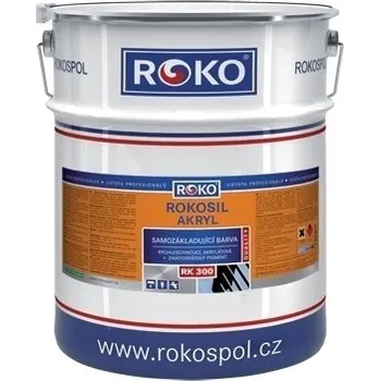 univerzální barva Barva samozákladující Rokosil akryl 3v1 RK 300 1100 šedá střední, 3 l