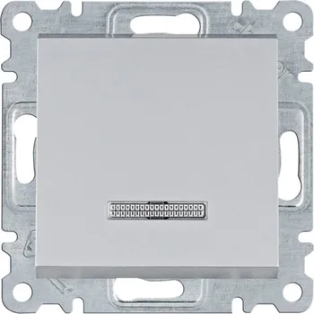 vypínač HAGER Tlačítko řazení 1/0So Hager Lumina stříbrná