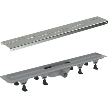 Odvodňovací žlab Žlab sprchový plastový WECCO Vlna 950 mm včetně roštu