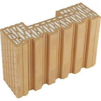 zdivo Cihla broušená HELUZ FAMILY 38-K-1/2 2in1 poloviční krajová, s tepelnou izolací 125×380×249 mm