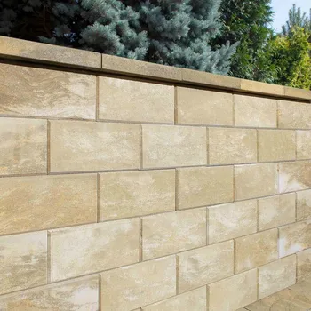 Plotovka Tvárnice plotová BEST LUNETA I sand 200×400×200 mm