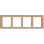 Rámeček ABB Time čtyřnásobný horizontální olše