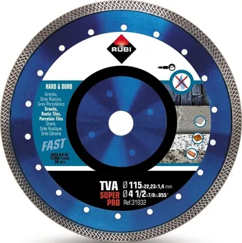 Řezný kotouč Kotouč řezný DIA RUBI TVA 115 SUPERPRO 115×22,2×1,4×10 mm