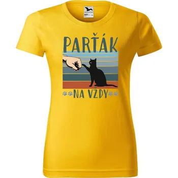Dámské tričko DOBRÝ TRIKO Dámské tričko s potiskem Parťák na vždy Barva: Žlutá, Velikost: M