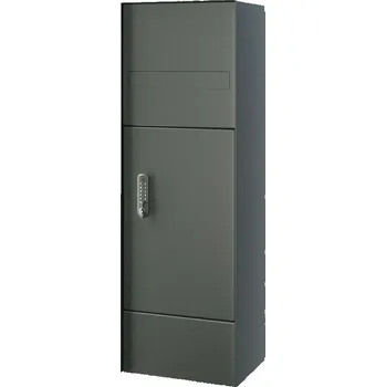 Poštovní schránka Box na balíky s poštovní schránkou JAP Liberty Messenger RAL 7016 400×400×1 500 mm