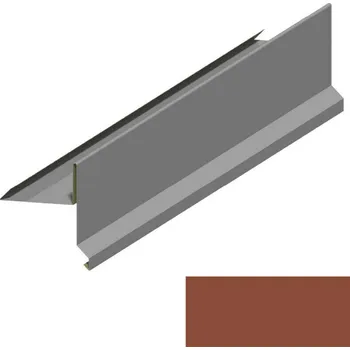 Střecha DEK závětrná lišta RS312SS SP&nbsp;25 RAL 8004 cihlová