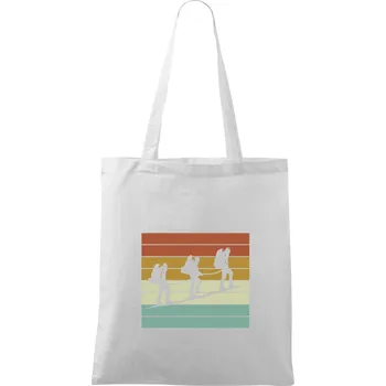 Nákupní taška Vintage výprava - Taška bavlněná - 42 x 38 cm ( Bílá )