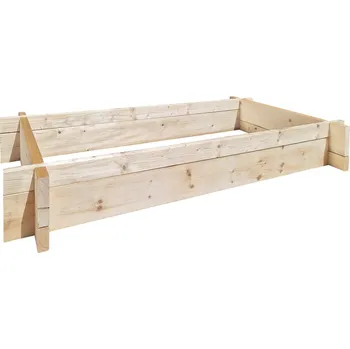 Vyvýšený záhon Záhon dřevěný 1 000×2 000×290 mm