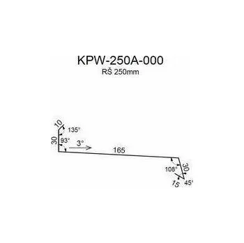 Střešní lemovaní Oplechování římsy RS250A SP35 2V16A 0,50mm 2bm