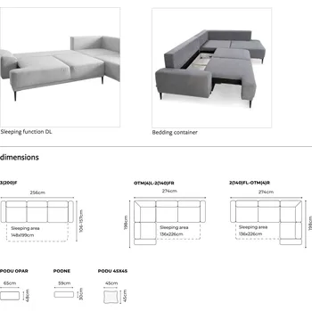 Sedací souprava Gala Collezione Sedací souprava GOLF Tvar: Tvar I (pohovka), Potah: Látka kategorie A