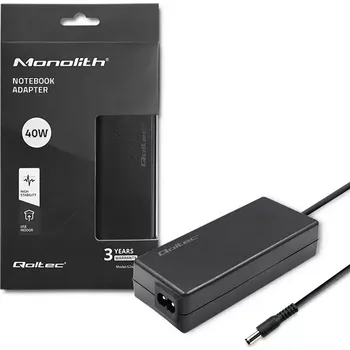 síťový adaptér pro notebook 40 w 12 v 3.33 a s konektorem 5.5 × 2.1 mm + napájecí kabel