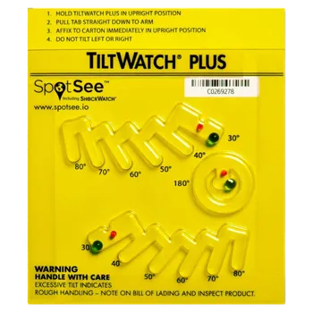 Obalový materiál Indikátor náklonu TiltWatch PRO