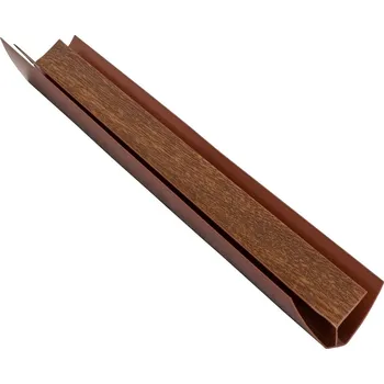 Stavební profil Profil vnitřní rohový s fólií zlatý dub 3000 mm