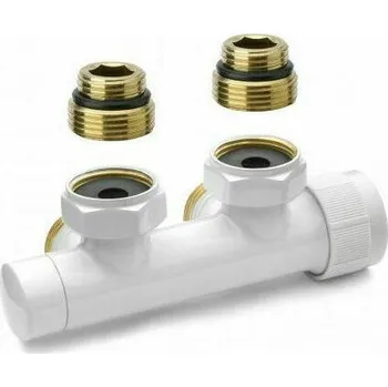 Ventil H ventil termostatický 1/2"×3/4 EK rohový bílá